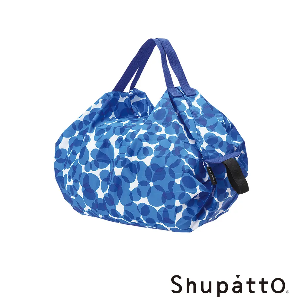 Shupatto 燈籠型秒收環保啪啪包-小/ 點點藍
