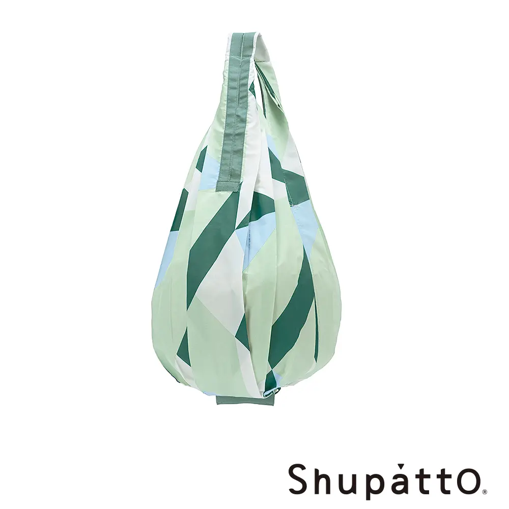 Shupatto 水滴型秒收環保啪啪包-中/ 海草綠