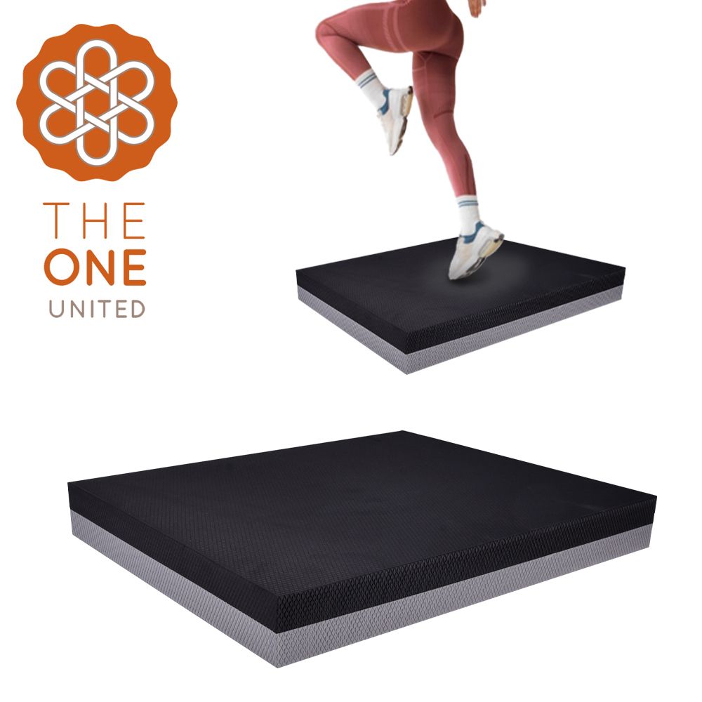 【The One】加大加厚雙層高彈止滑TPE超慢跑墊60mm/多功能跪墊/核心訓練墊/止滑多功能墊/跳繩墊/超慢跑墊/瑜珈跪墊 支撐墊 猿猴式超慢跑 大地回春超慢跑)(三色)/ 黑灰