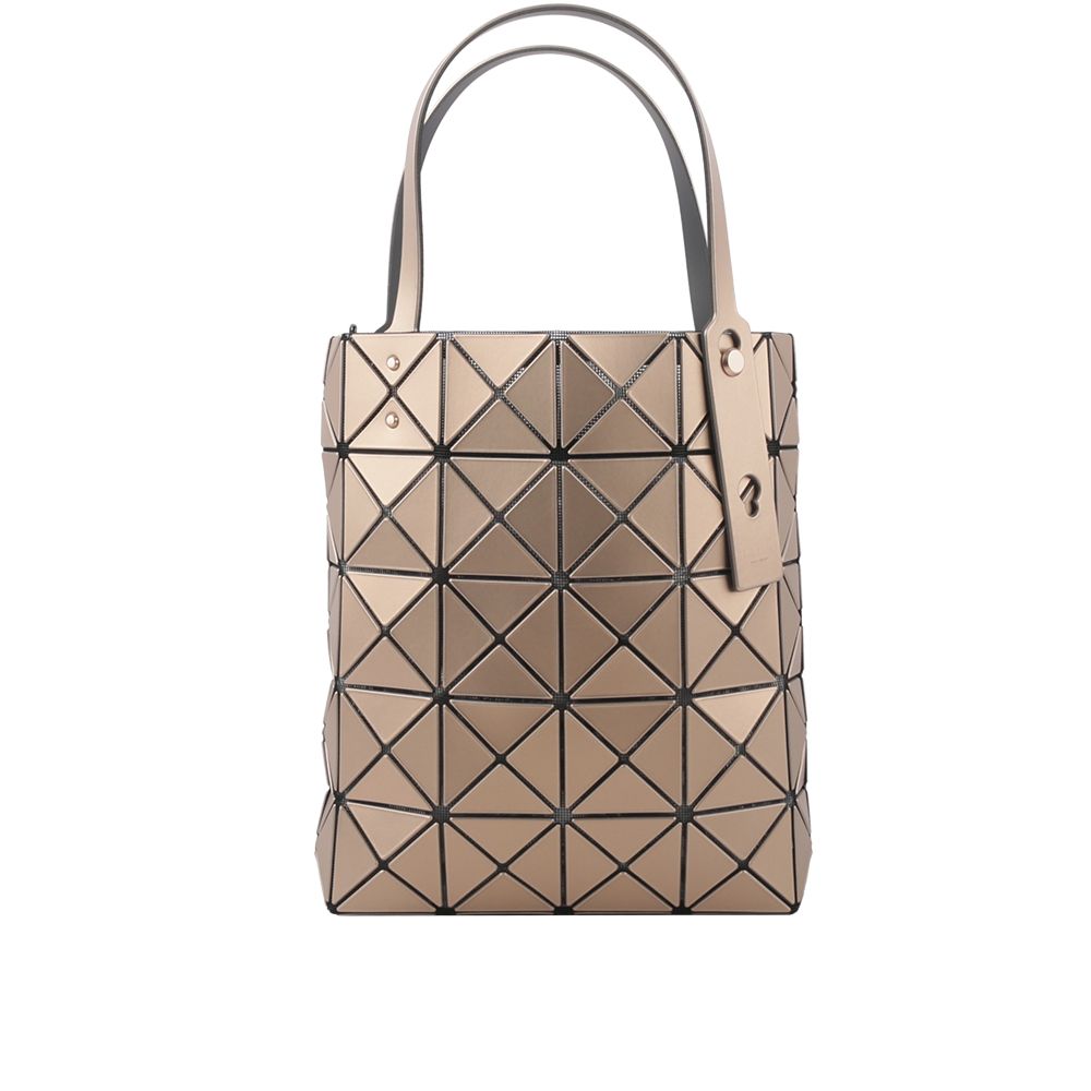 【ISSEY MIYAKE】BAO BAO LUCENT BOXY 5X4 金屬色手提包(橘色)/ 平行輸入
