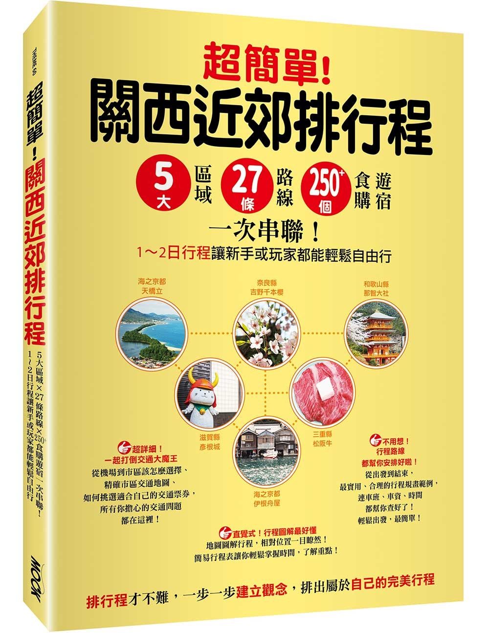 超簡單! 關西近郊排行程: 5大區域×27條路線×250+食購遊宿一次串聯! 1-2日行程讓新手或玩家都能輕鬆自由行