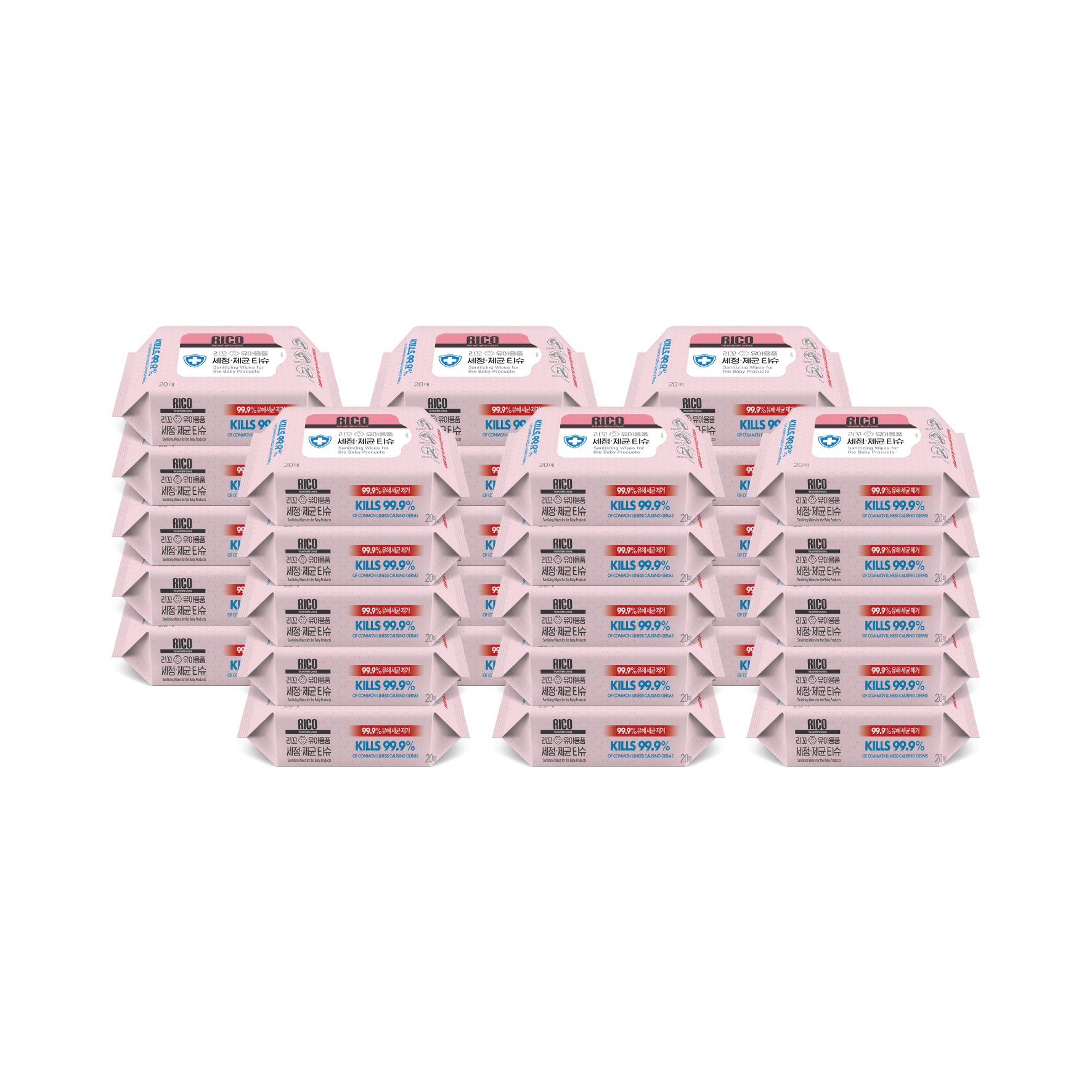RICO baby抗菌濕紙巾/ Sanitizing-20抽/ 30入