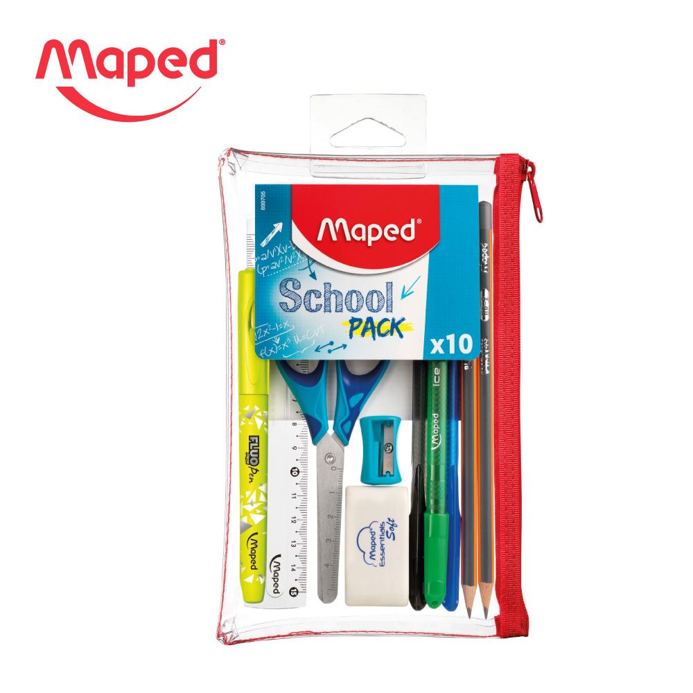 Maped小學生開學必備文具10件組