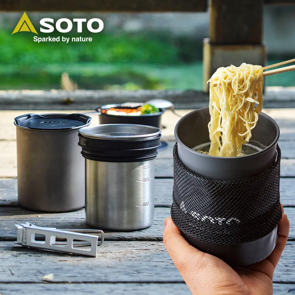 日本SOTO 鈦杯/鏽鋼杯組SOD-520