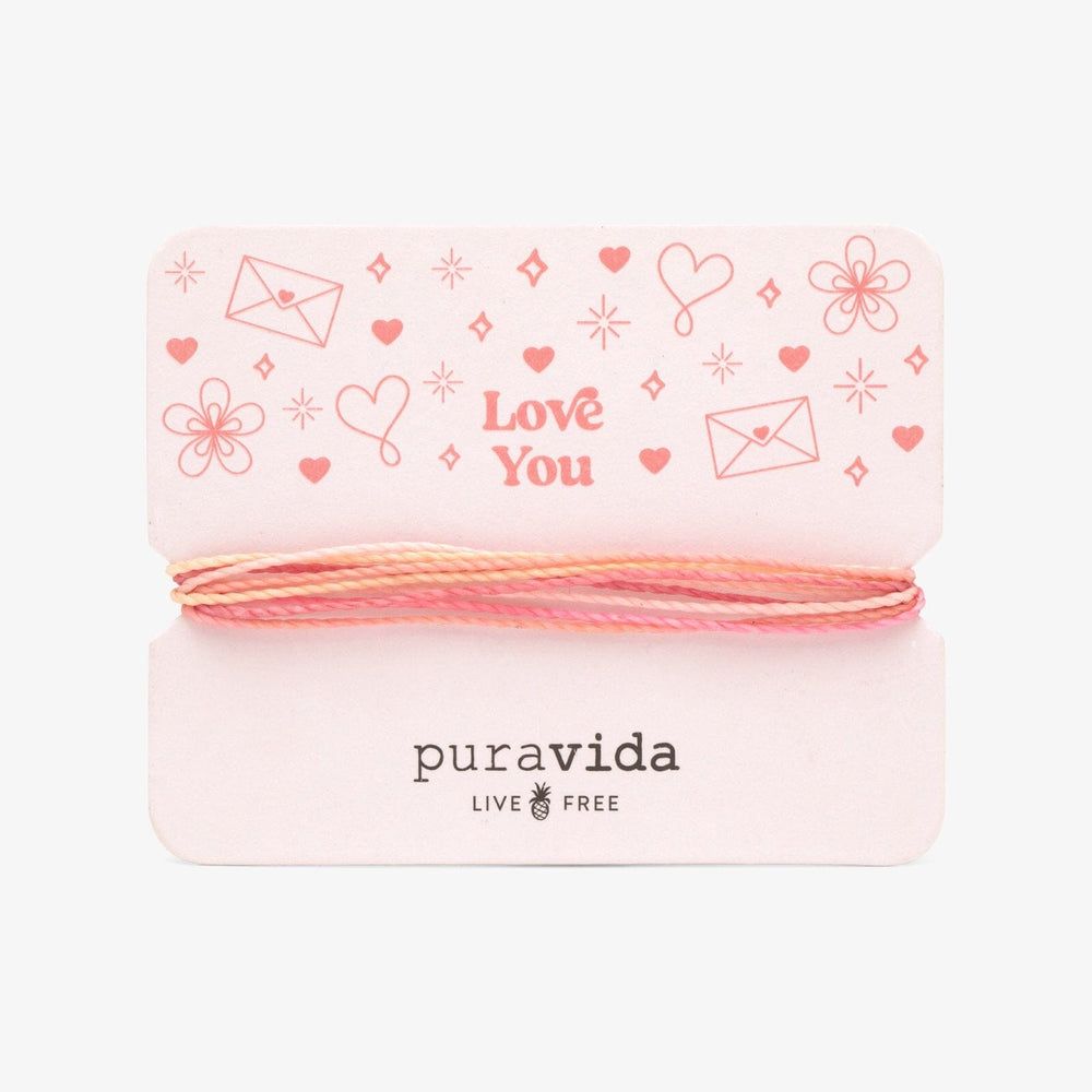 Pura Vida 美國手工 GIFTING系列/ LOVE YOU鍾愛的你手鍊卡