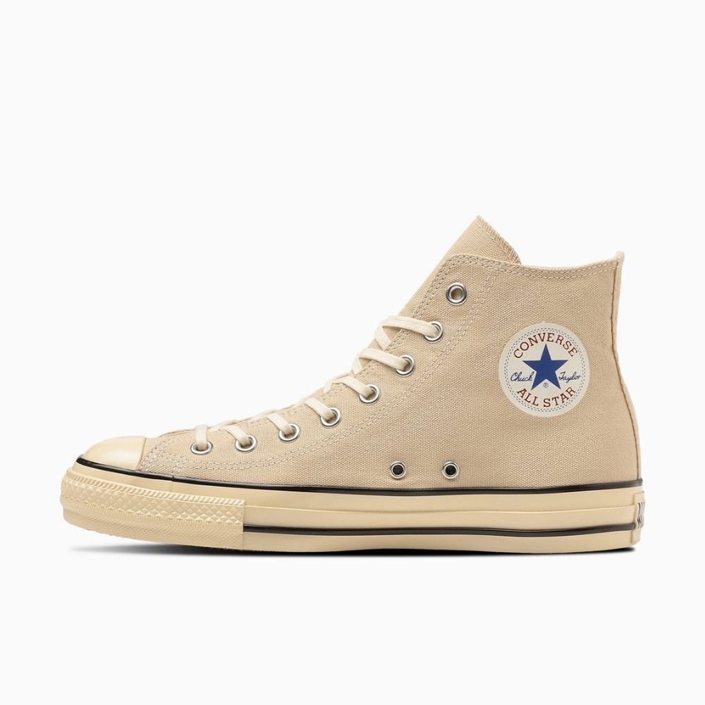 日本限定 Converse ALL STAR US AGEDCOLORS HI 高筒 復古水洗帆布 沙色/ 25 cm
