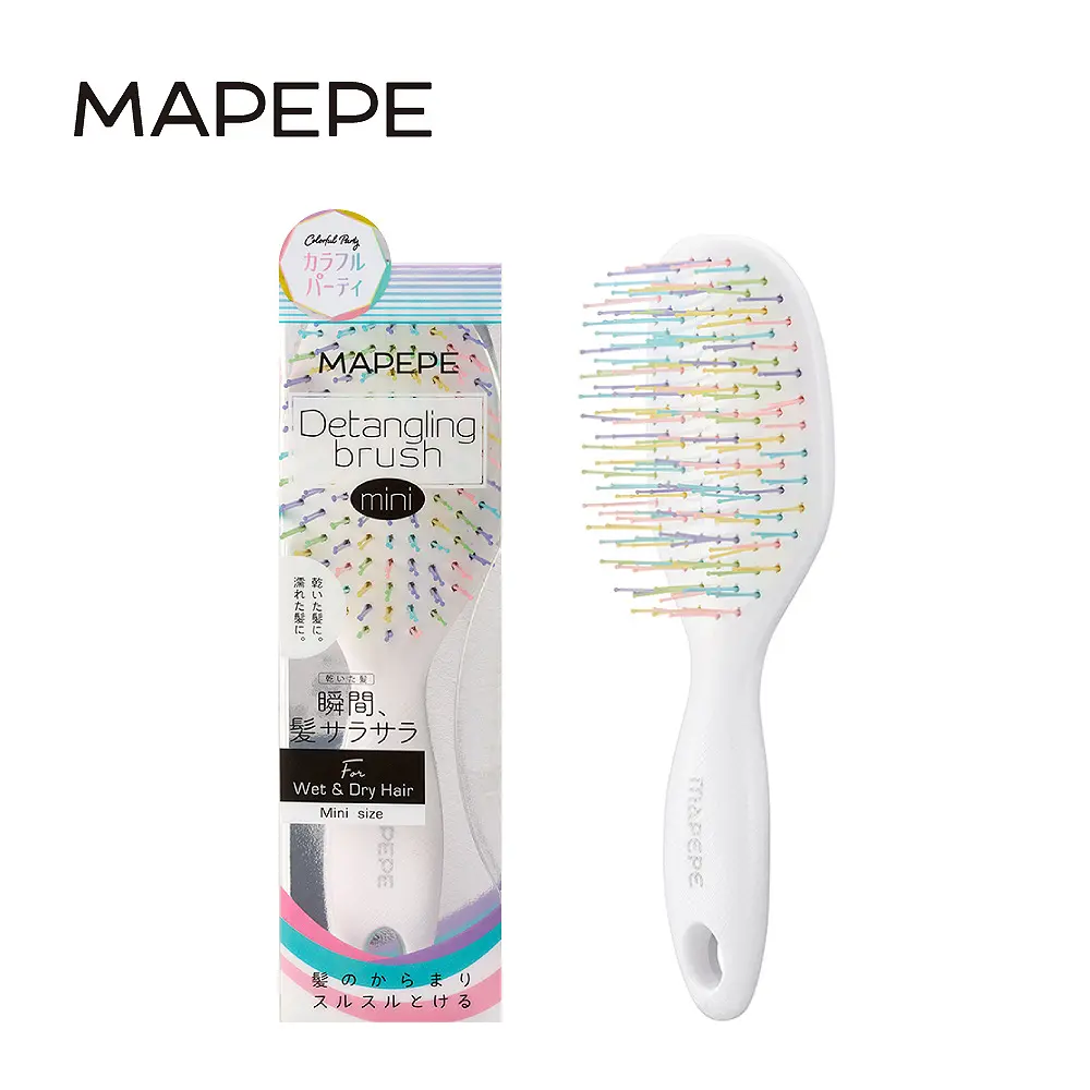 Mapepe 不糾結順髮梳-彩虹1入(小)-贈精美禮物乙個