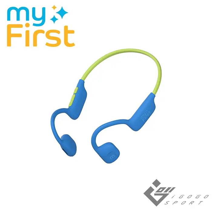 myFirst Airwaves氣傳導開放式藍牙無線兒童耳機/ 藍綠