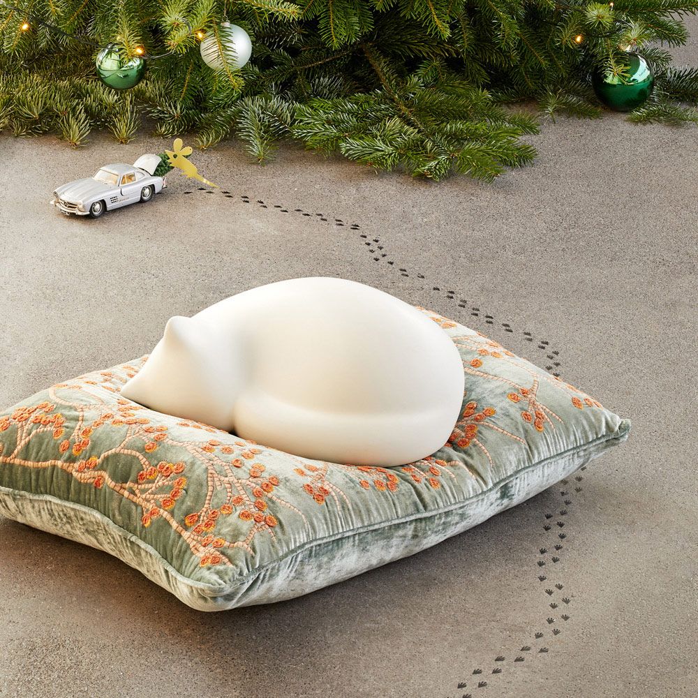 北歐櫥窗/Vitra Resting Cat 捲曲貓(小、牙白、霧面)