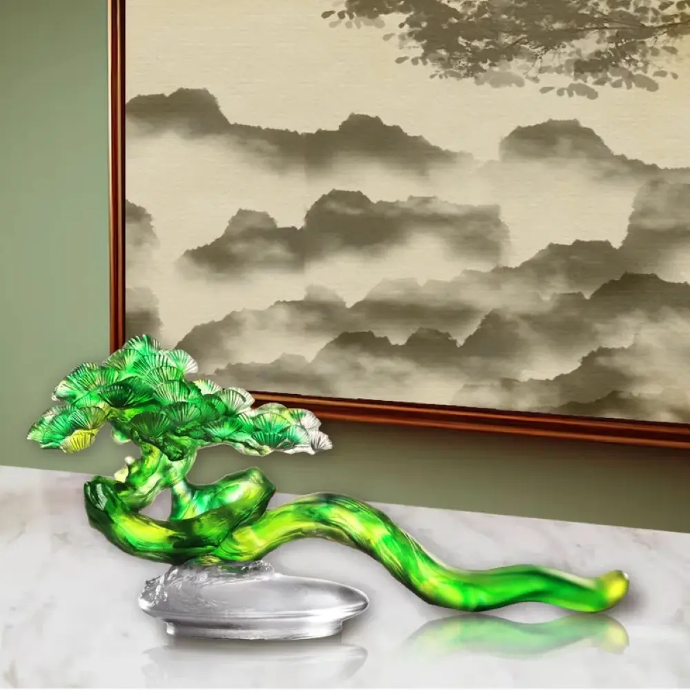 琉璃工房 LIULI 青松淩雲