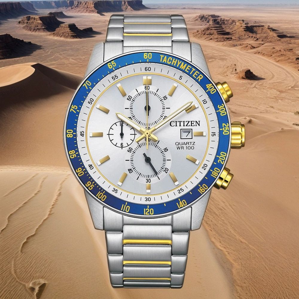 CITIZEN 星辰 限量賽車三眼計時手錶-44mm AN3686-53A