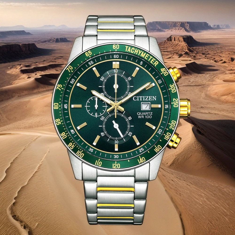 CITIZEN 星辰 限量賽車三眼計時手錶-44mm AN3689-55X