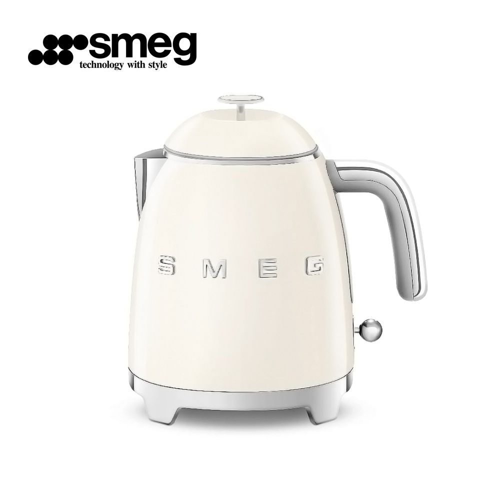 【SMEG】義大利復古迷你電熱水壺-奶油色