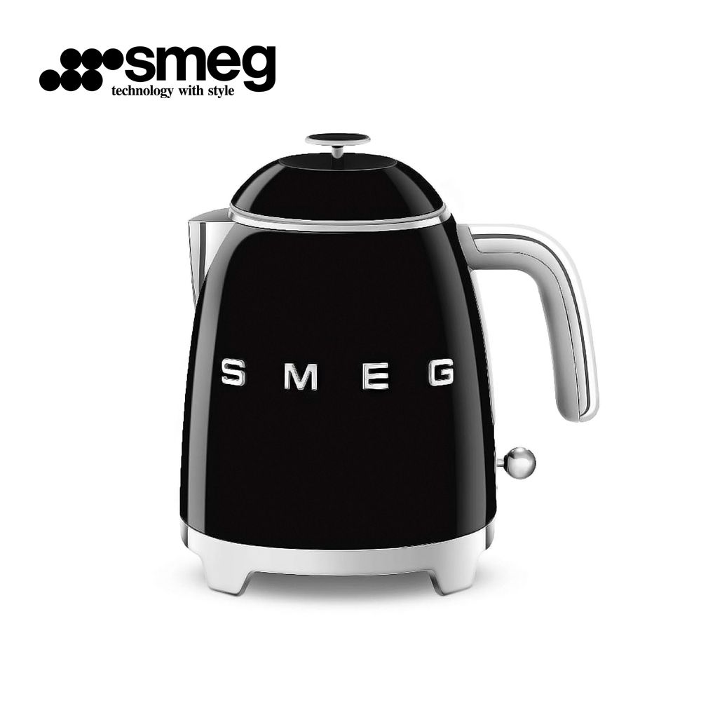 【SMEG】義大利復古迷你電熱水壺-耀岩黑