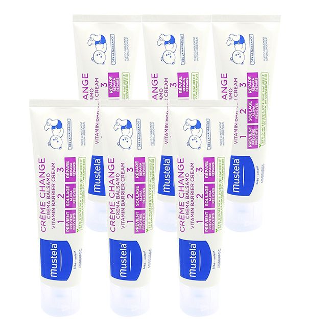 屁屁護衛戰士➤mustela 慕之恬廊_(6入)維他命護膚寶寶護臀隔離霜100ml(屁屁膏)
