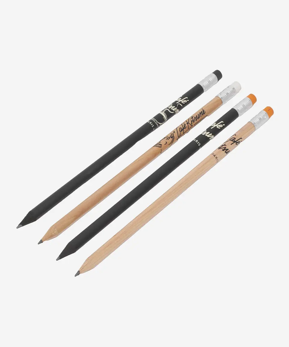 CAFÉ KITSUNÉ LOGO圖案鉛筆套組(4PCS)