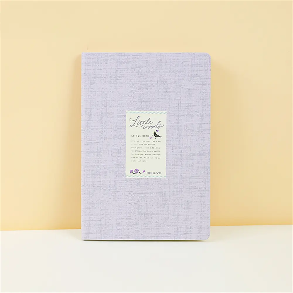 KOKUYO Little Woods 8mm硬殼筆記本/ 100頁/ 紫