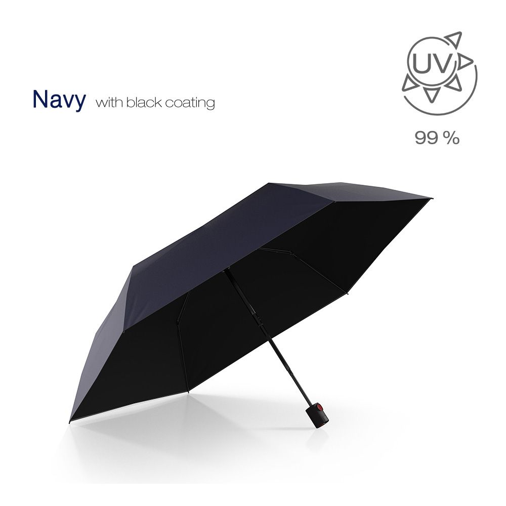 Knirps®德國紅點傘 U.200超輕薄黑膠防曬自動傘-Navy