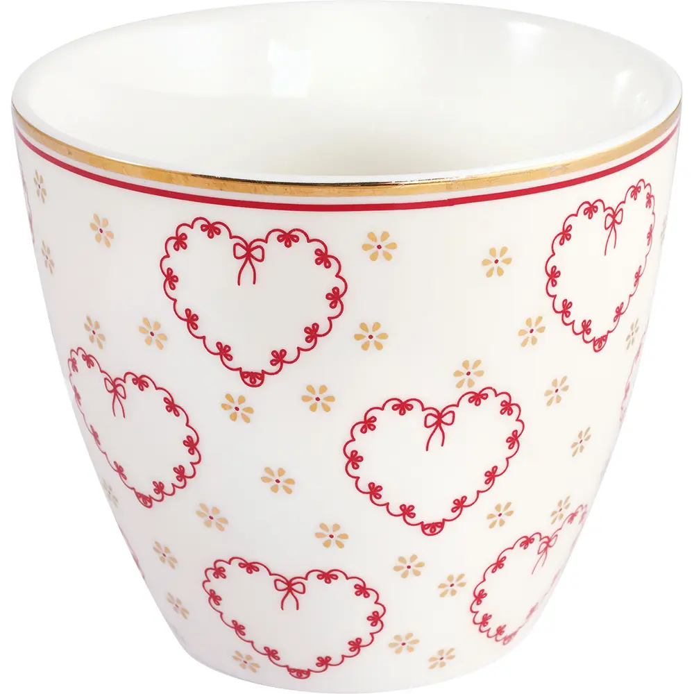 GREENGATE Layla heart white 拿鐵杯