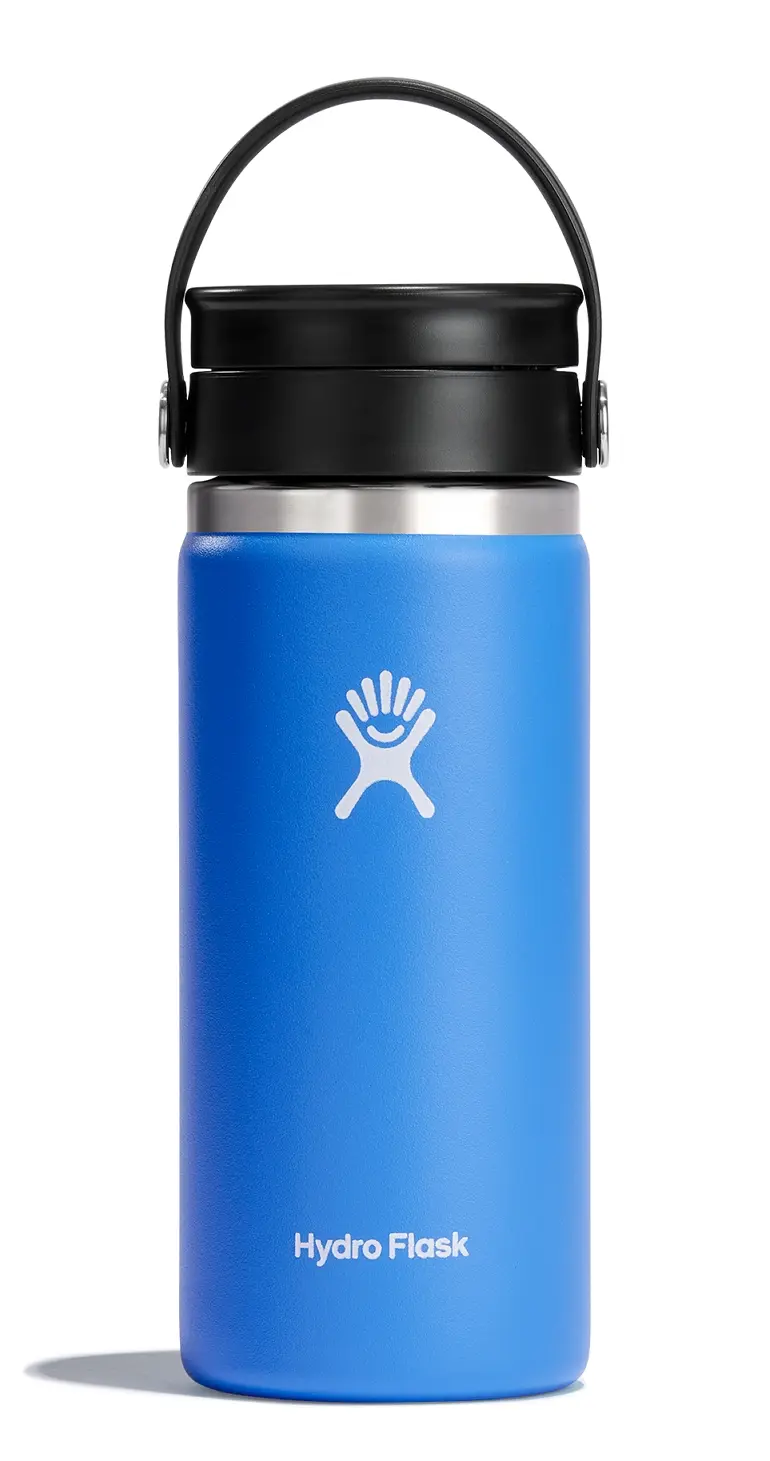 Hydro Flask 16oz旋轉咖啡蓋保溫鋼瓶/ 青鳥藍