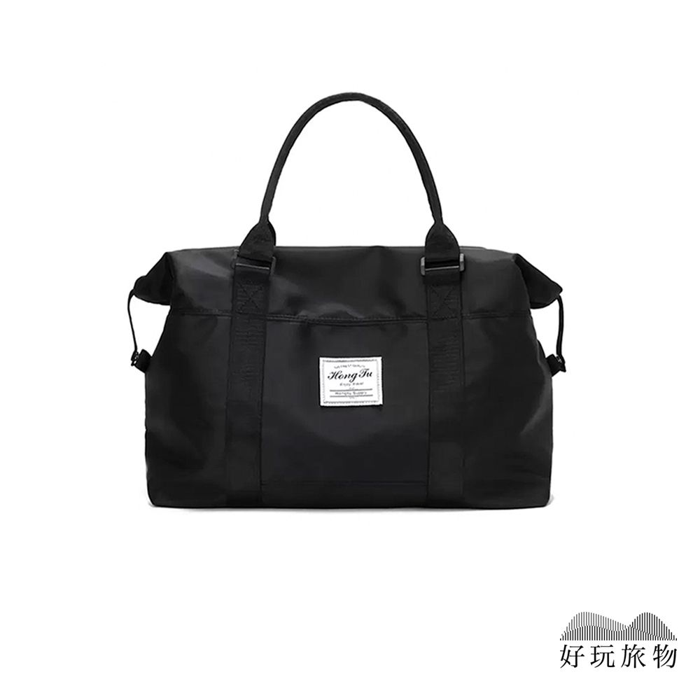 【好玩旅物】日本30升防水耐磨乾濕分離大容量健身運動旅行包/ 黑色