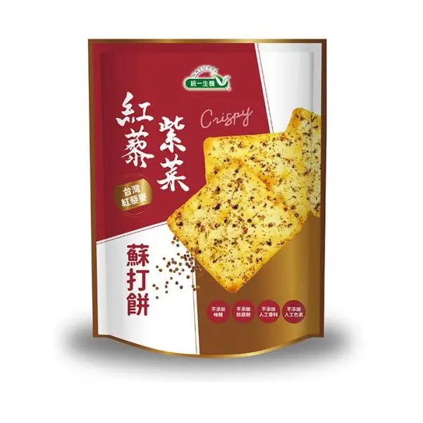 統一生機紅藜紫菜蘇打餅