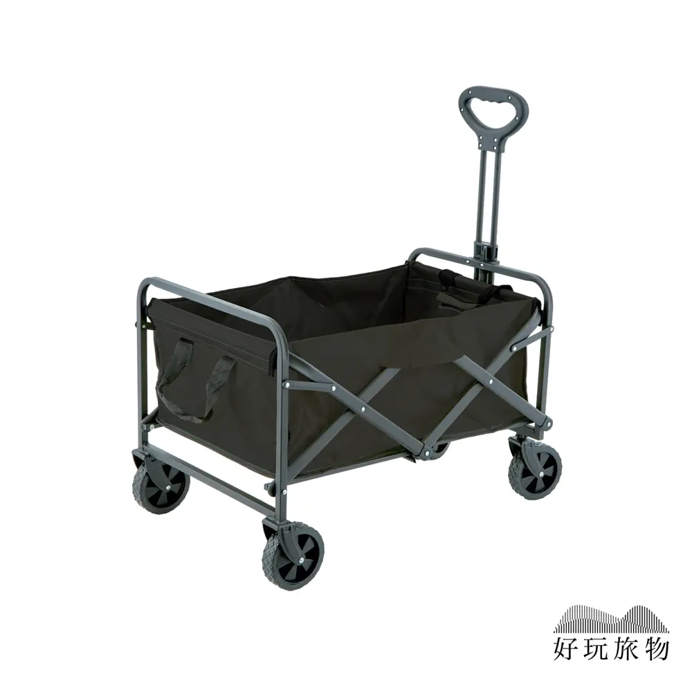 【好玩旅物】戶外可拆洗折疊露營推車/ 無桌板/ 星爵黑
