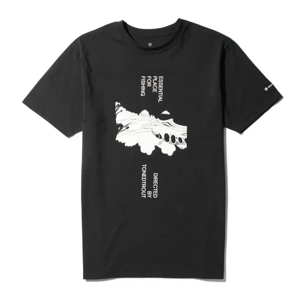 【SNOW PEAK】TT聯名T恤(短袖) : Swimming Fish/ 黑色/ XL
