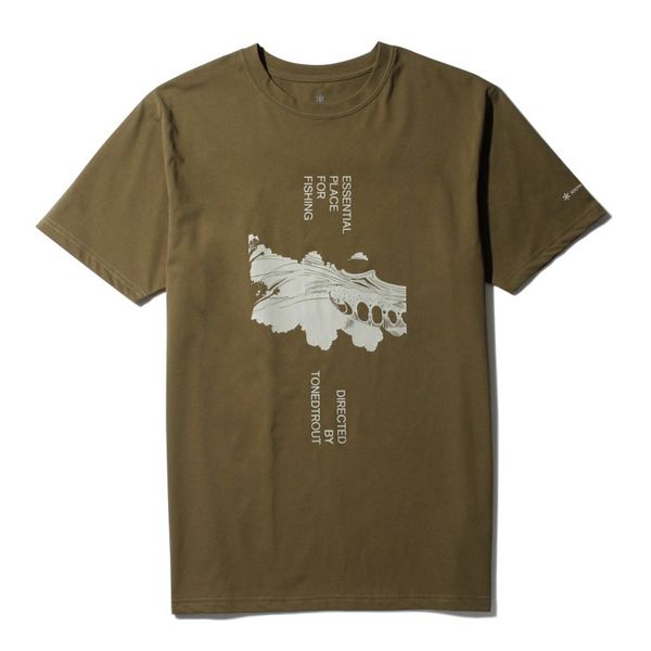 【SNOW PEAK】TT聯名T恤(短袖) : Swimming Fish/ 卡其色/ XL