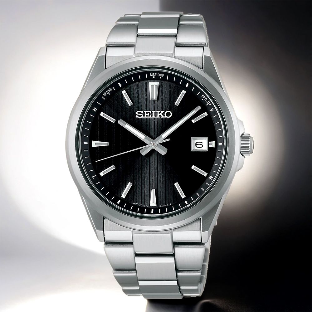 SEIKO 精工 經典太陽能電波手錶-39.8mm SBTM351J/7B72-0AK0D