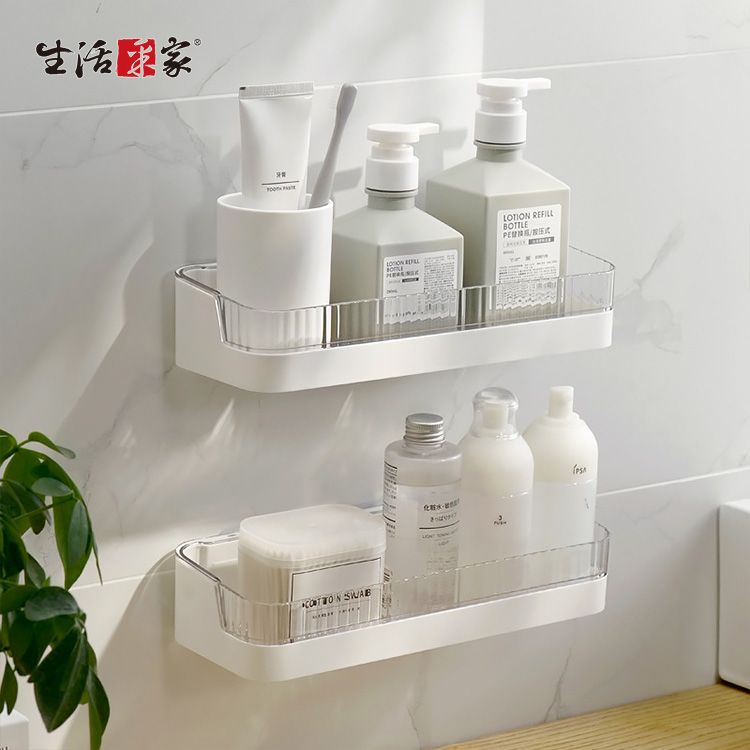 生活采家︱DrillFree免打孔壁掛瀝水收納架 2入組