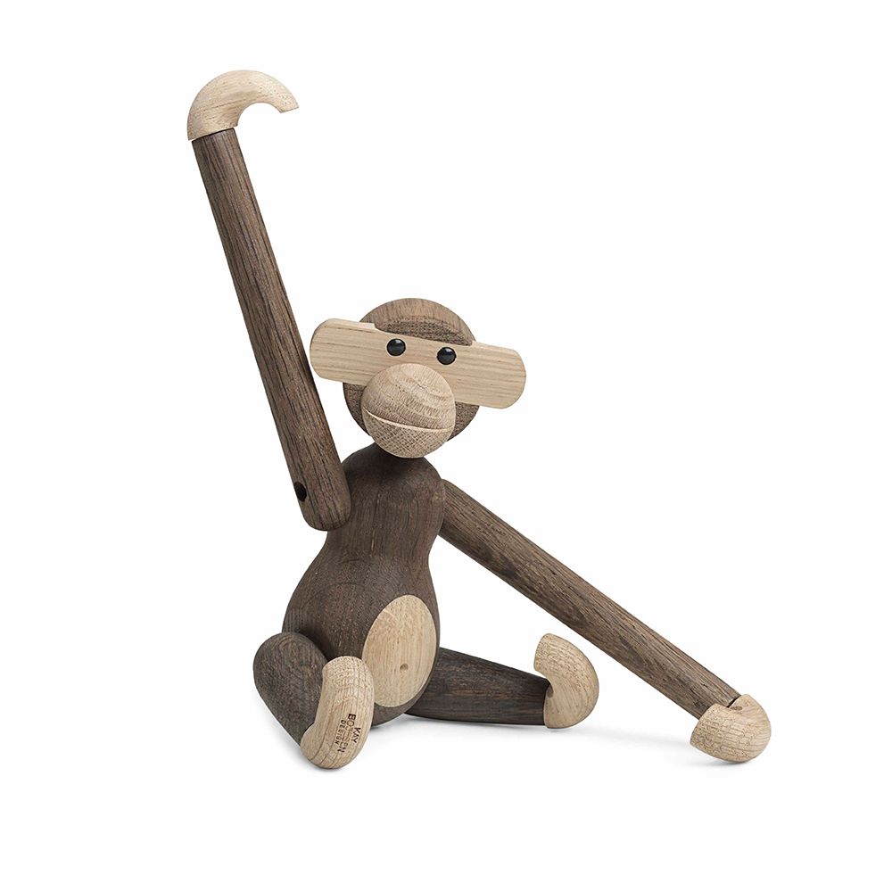 北歐櫥窗/Kay Bojesen Monkey Small 木頭小猴(煙燻橡木)