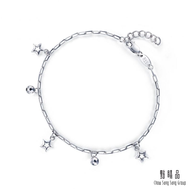 【網路獨家款】點睛品 星光點點 鉑金手鍊_計價鉑金