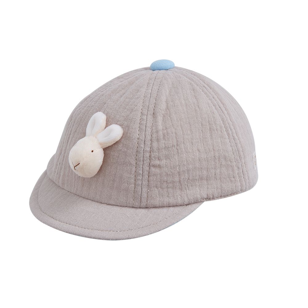 【奇哥】彩色比得純棉紗布鴨舌帽 頭圍48-54公分/ 星空灰/ 44公分