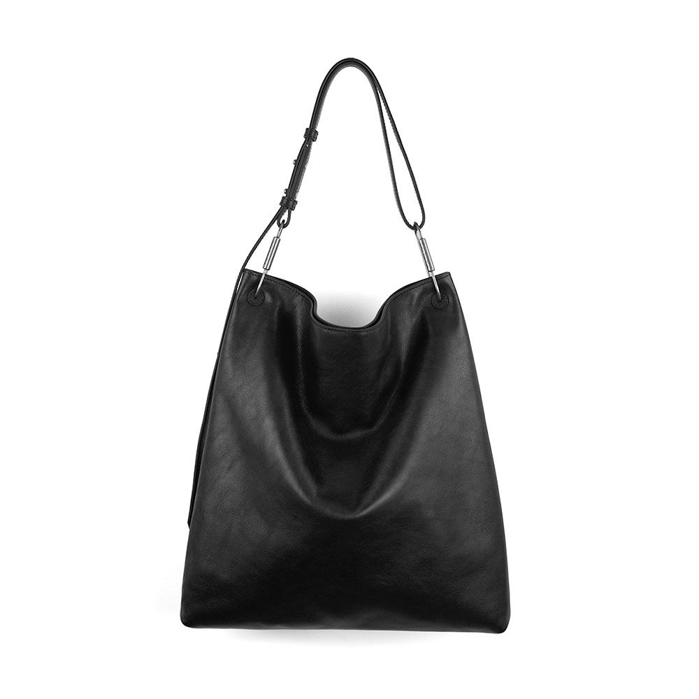 Darker Than Black Bags/Acute Triangle Hobo Bag銳角三角側背包/ 黑