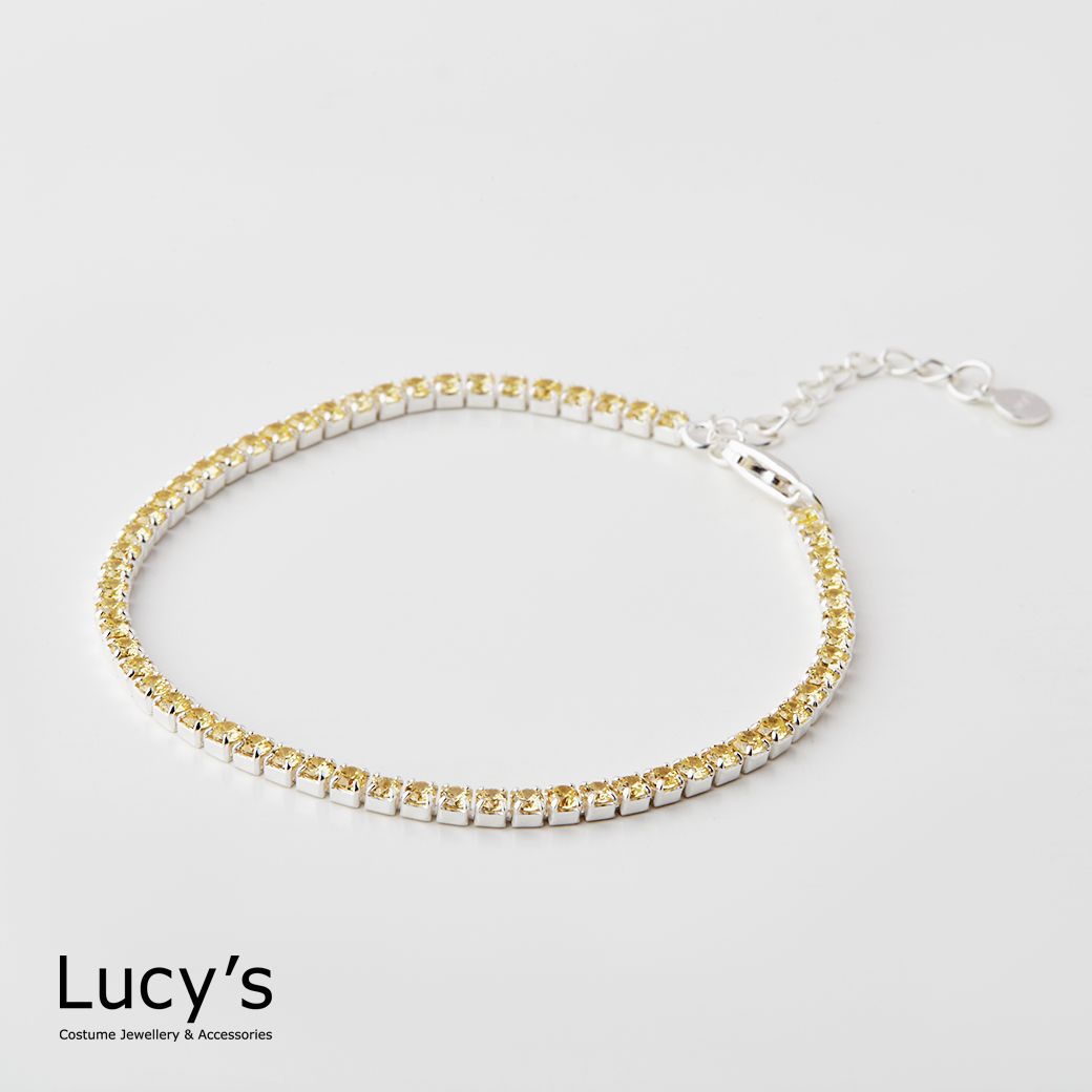 Lucy's 彩虹手鍊｜925純銀 靜心除雜念 (銀黃) (117224)