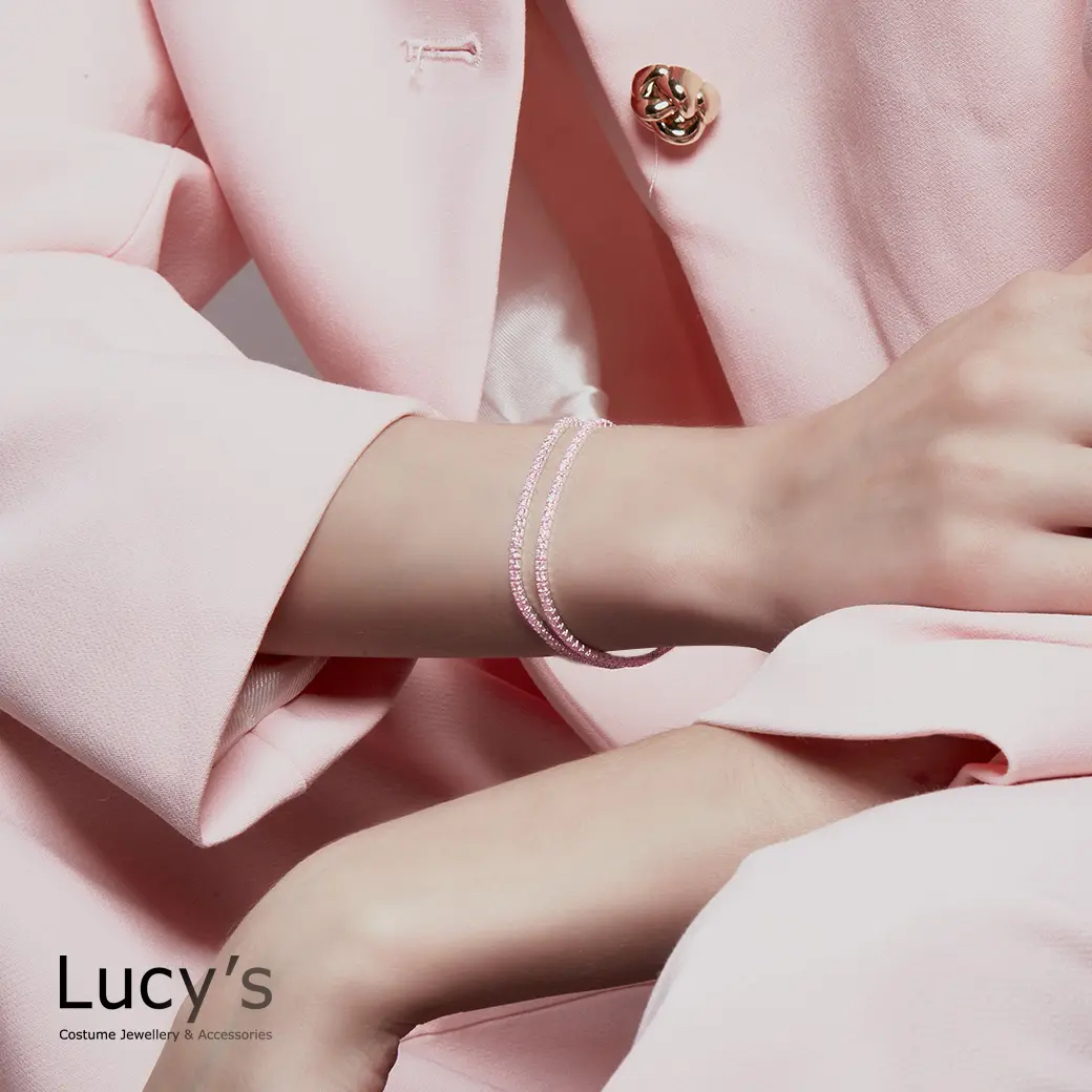 Lucy's 彩虹手鍊｜925純銀 增強愛情運 (銀粉) (117228)