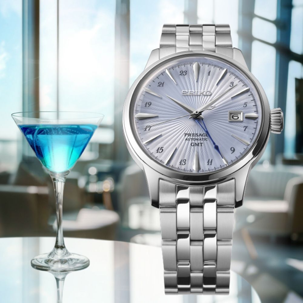 SEIKO 精工 Presage 調酒師 GMT機械錶-40.5mm(SSK037J1/4R34-00J0B)