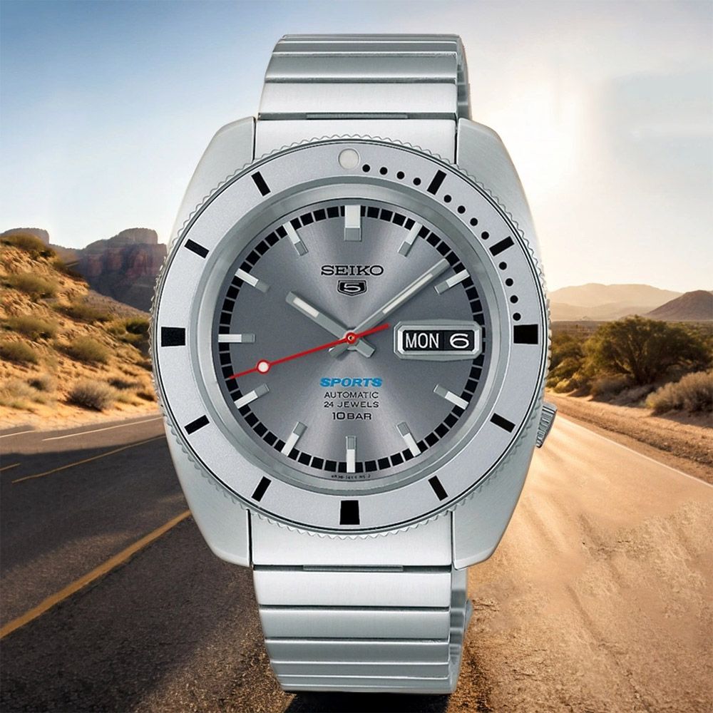 SEIKO 精工 5 Sports 復刻限量機械錶 套錶 送牛皮錶帶-38.5mm(SRPL03K1/4R36-16C0N)