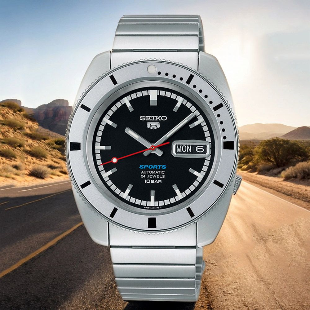 SEIKO 精工 5 Sports 復刻限量機械錶 套錶 送牛皮錶帶-38.5mm(SRPL05K1/4R36-16L0D)