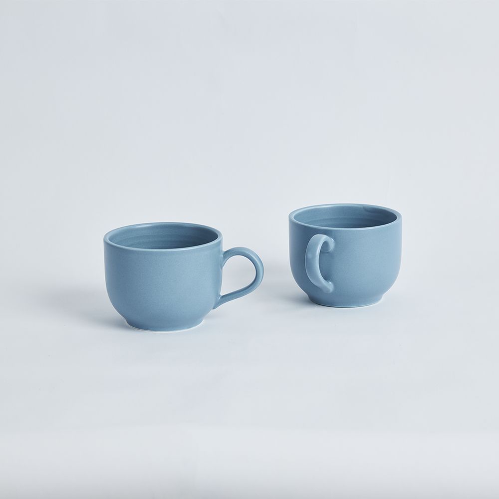 集瓷 Cocera Iife生活拉花杯(小)_2入組(藍)