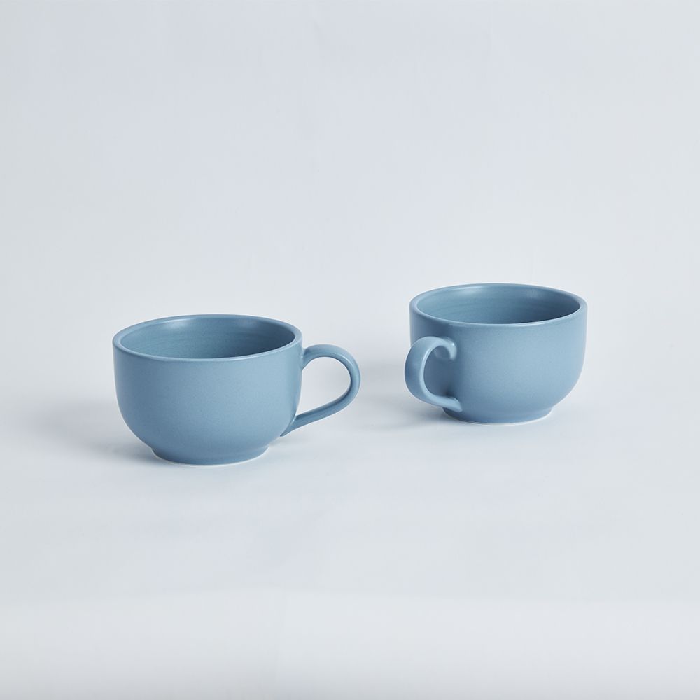 集瓷 Cocera Iife生活拉花杯(大)_2入組(藍)