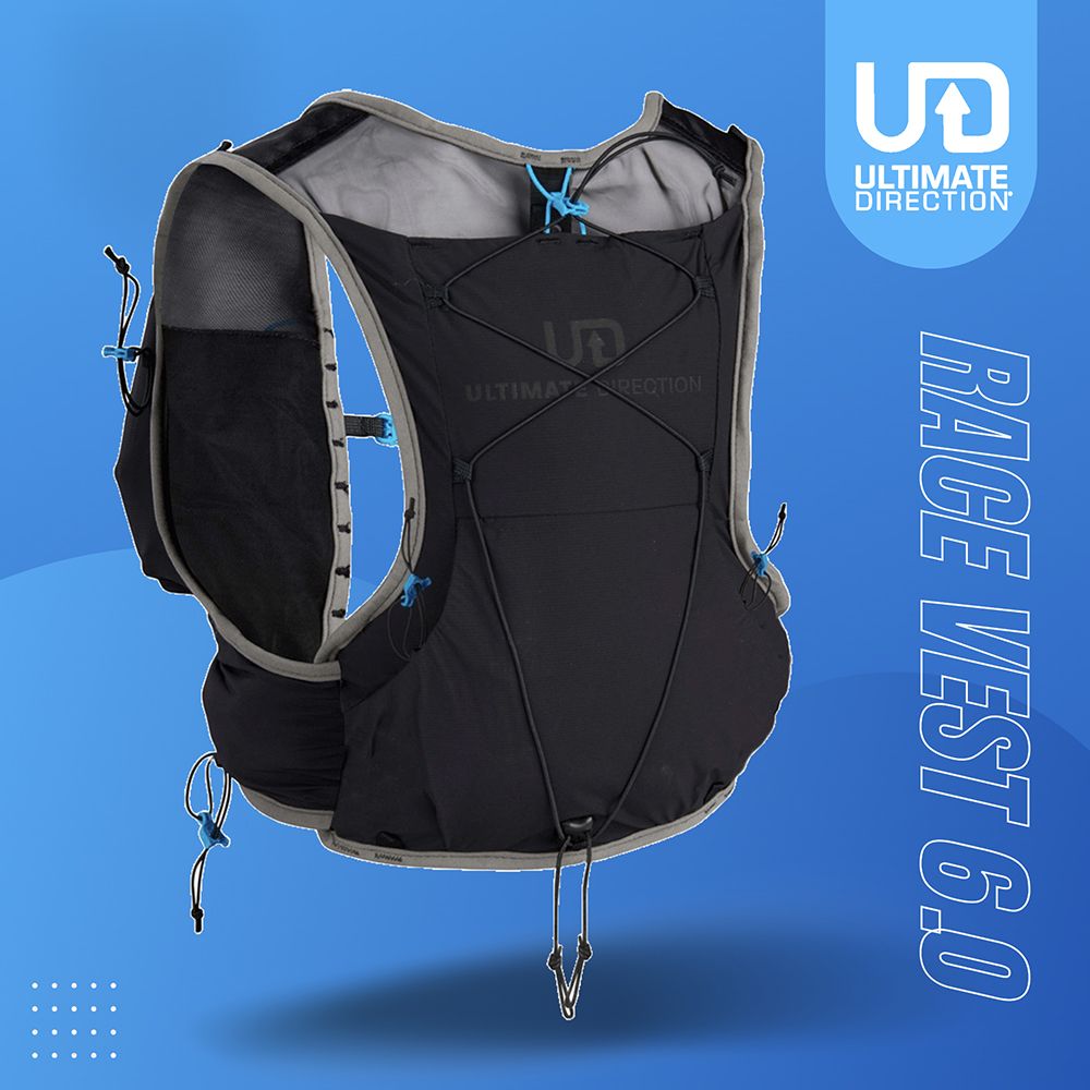 【Ultimate Direction美國】Race Vest 6.0 輕量化跑步背心背包 男 黑瑪瑙｜馬拉松背心 越野水袋背包/ 黑瑪瑙/ SM