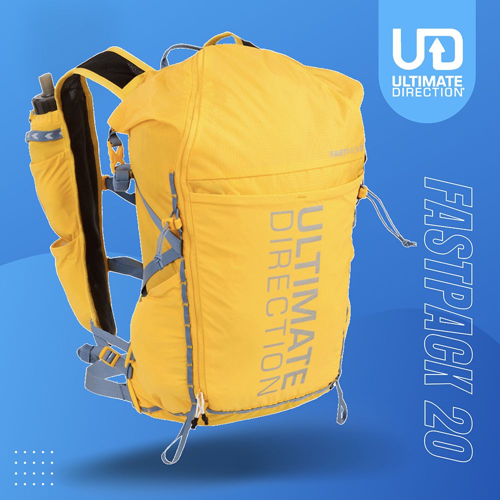 【Ultimate Direction美國】Fastpack 20 越野背包 男｜輕量越野跑背包 跑步背包/ 燈塔黃/ S/M