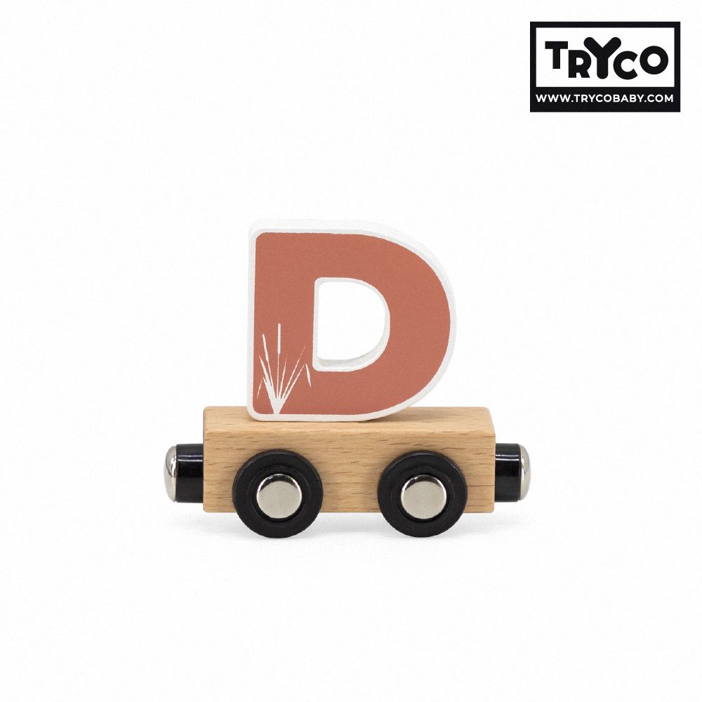 比利時Tryco木製字母火車/ 字母D/ 單入