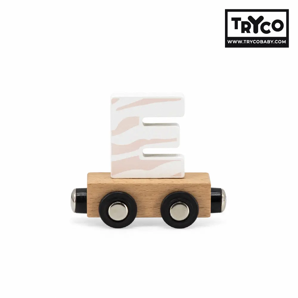 比利時Tryco木製字母火車/ 字母E/ 單入