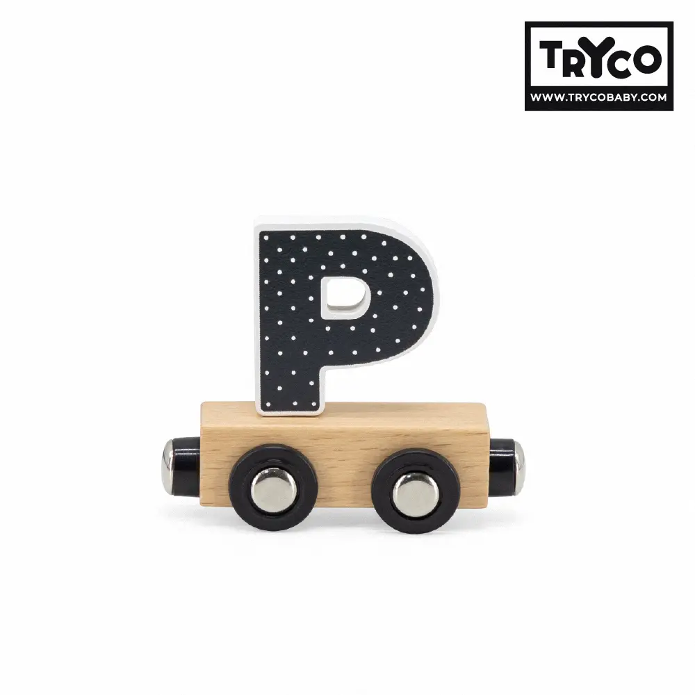 比利時Tryco木製字母火車/ 字母P/ 單入