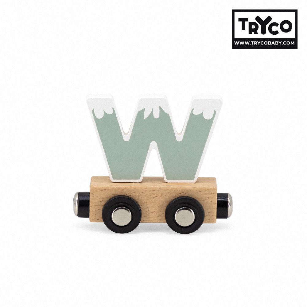 比利時Tryco木製字母火車/ 字母W/ 單入