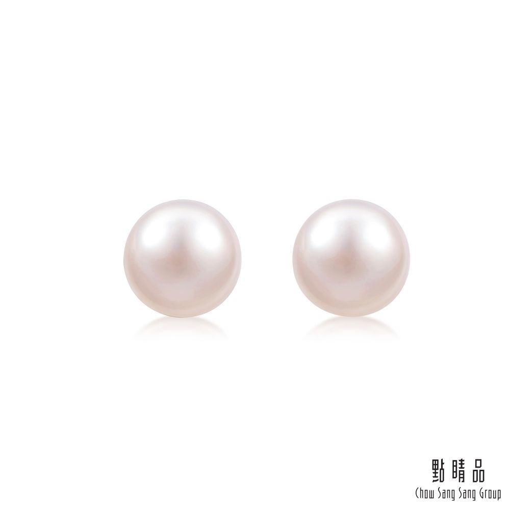 點睛品 La Pelle 日本AKOYA珍珠18K金耳環(5mm)