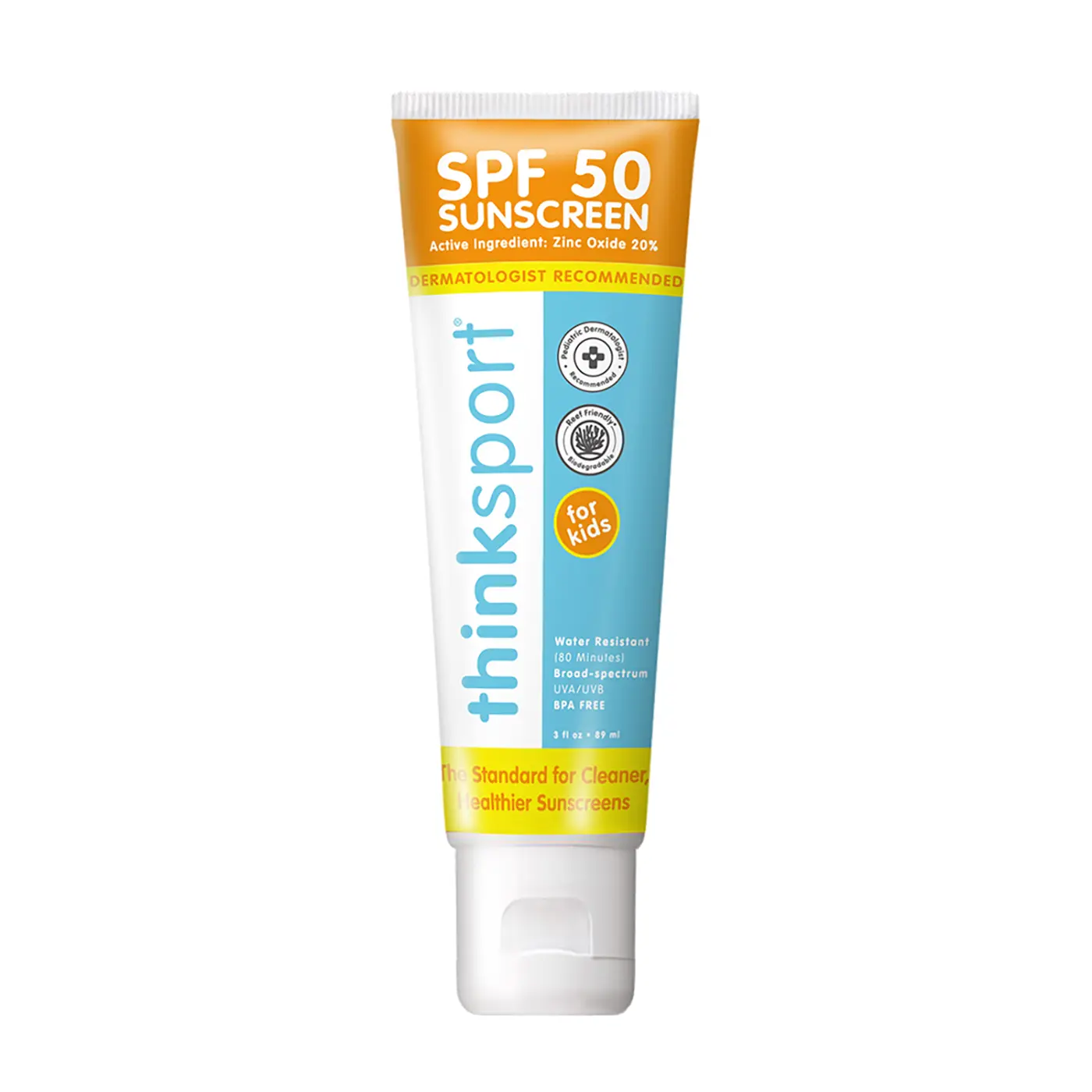 美國暢銷第一名➤Thinkbaby新寶貝純物理防曬霜/ SPF50/ 89ml/ 兒童款